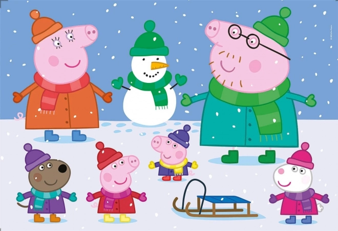 Puzzle 104 dílků Maxi Peppa Pig