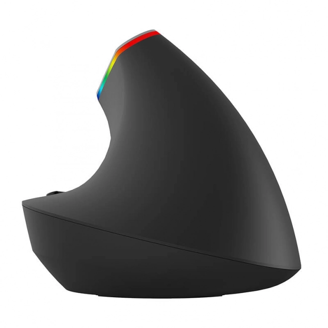 Bezdrátová vertikální myš Delux M618C 2,4G 1600DPI RGB (Černá)