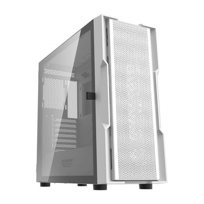 Počítačová skříň Darkflash DK431 + 4 ventilátory (bílá)