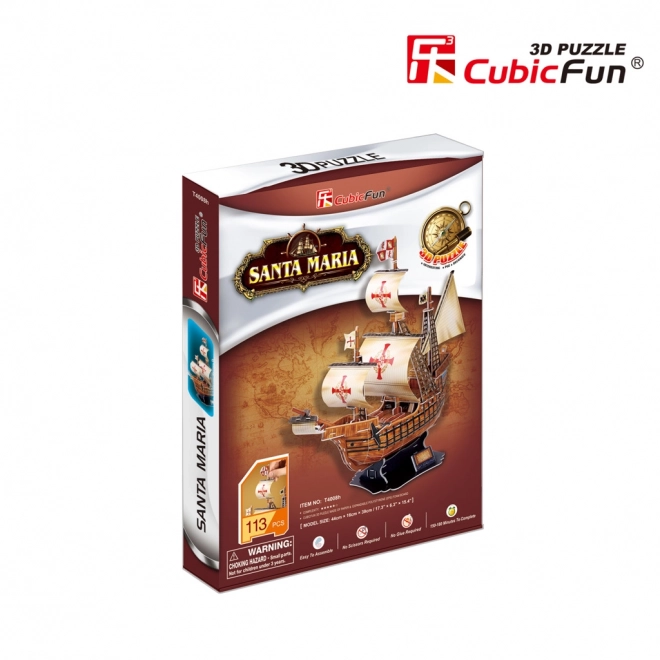 Puzzle 3D Loď Santa Maria