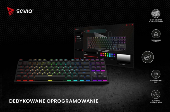 Mechanická klávesnice Tempest X2 Outemu Blue RGB