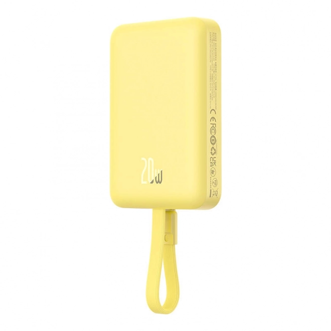 Baseus magnetická powerbanka 10000mAh MagSafe 20W žlutá