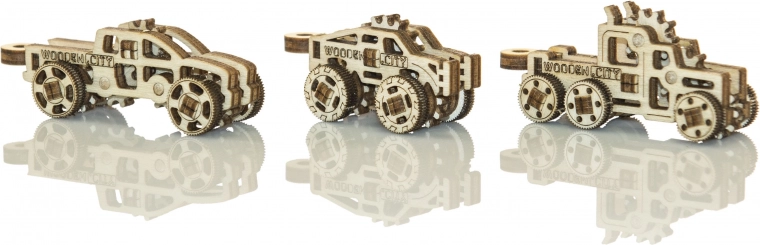 Tři různé vozidla