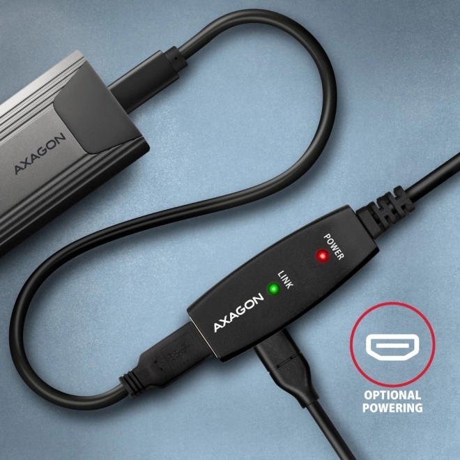 Axagon Aktivní USB Kabel Prodlužovací Repeater 10m