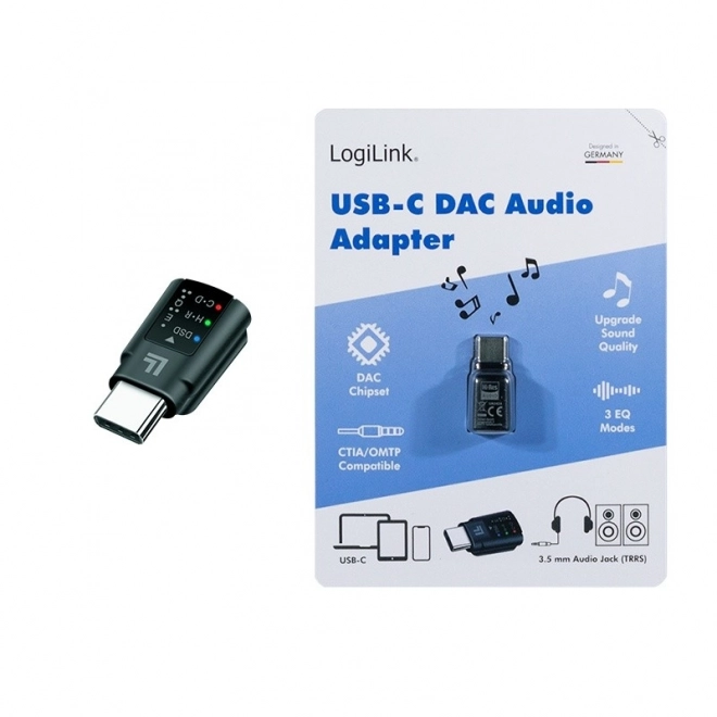 Audio adaptér USB-C/M na 3.5mm/F s DAC a EQ