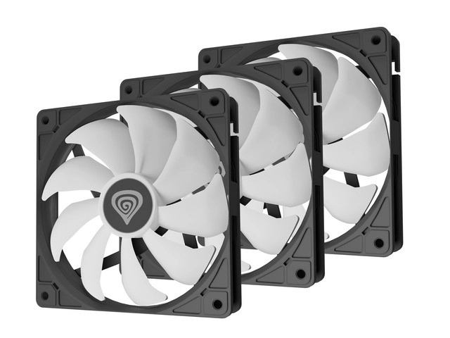 Sada 3 ventilátorů Genesis Oxal 120 ARGB černá
