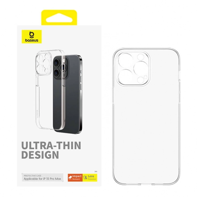 Pouzdro pro iPhone 15 Pro Max Baseus Lucent průhledné