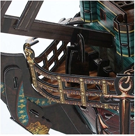 Realistické detaily historické galeony