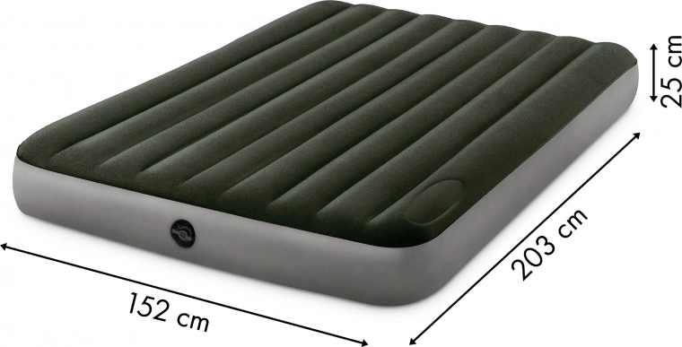 Prostorné dvoulůžko 203 × 152 × 25 cm