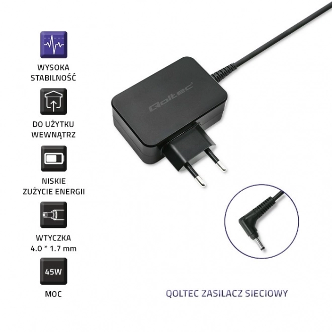 Qoltec nabíječka pro notebooky Lenovo 45W