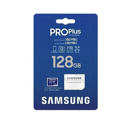 Karta paměti microSD 128GB PRO Plus s adaptérem