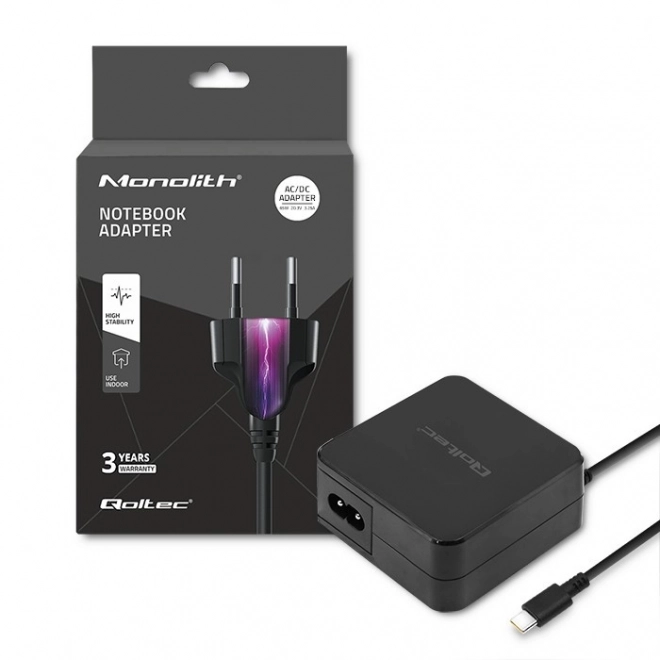 Síťová nabíječka USB‑C 65 W s technologií power delivery – QOLTEC