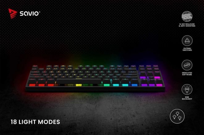 Mechanická klávesnice Tempest X2 Outemu Blue RGB