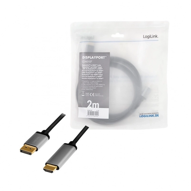 Kabel DisplayPort na HDMI 4K 2m