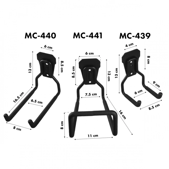 Nástěnný držák pro garáže 35 kg MC-440