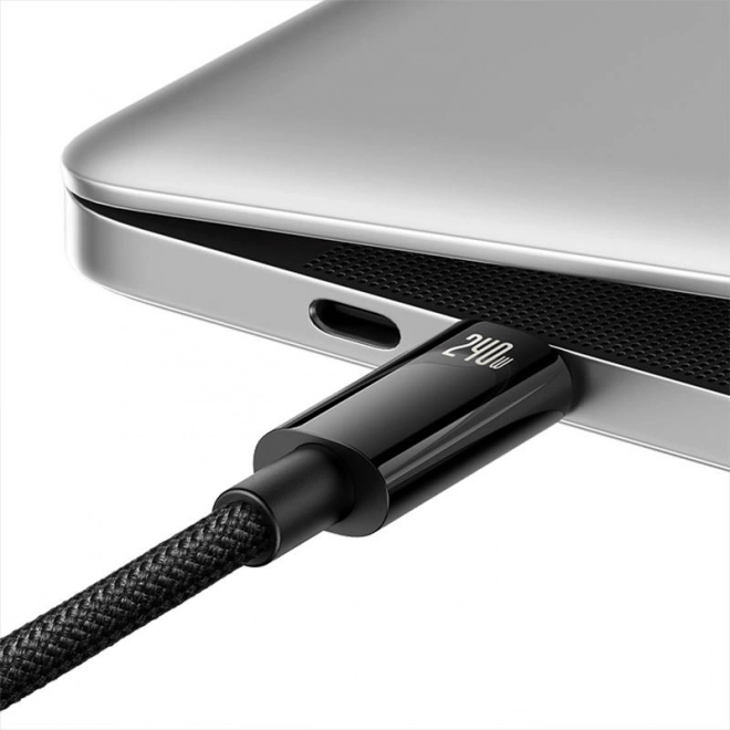 Kabel USB-C na USB-C Baseus Tungsten Gold 240W 3 m (černý)