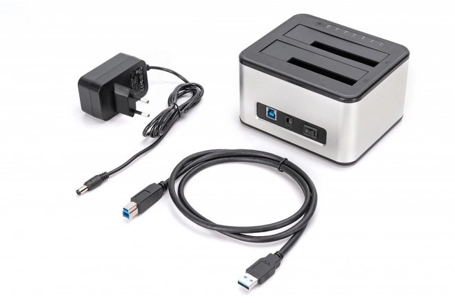 Stolní dokovací stanice Digitus pro HDD a SSD s funkcí klonování