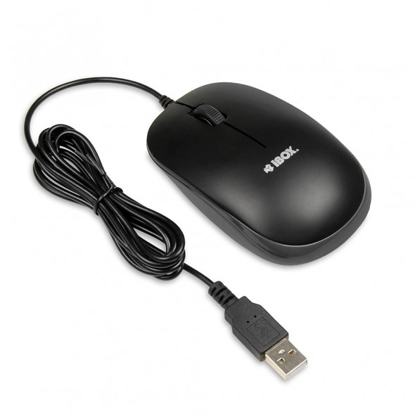Sada klávesnice a myši IBOX IKMS606 (USB 2.0; (USA); černá, optická; 800 DPI)