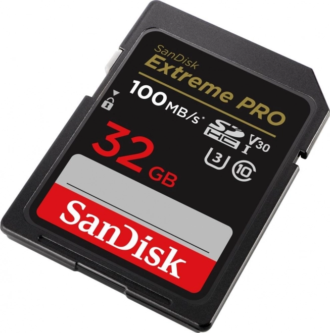 Paměťová karta SANDISK EXTREME PRO SDHC 32GB 100/90 MB/s UHS-I U3 (SDSDXXO-032G-GN4IN)