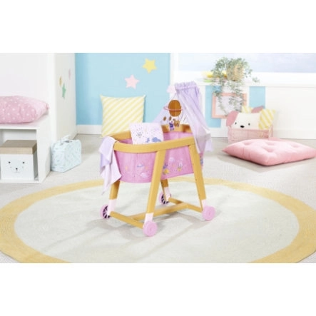 Postýlka na kolečkách pro panenku BABY born