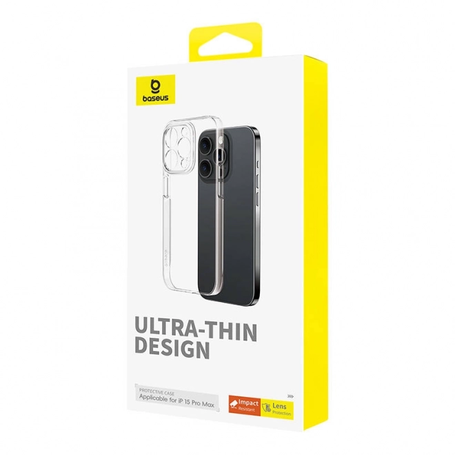 Pouzdro pro iPhone 15 Pro Max Baseus Lucent průhledné