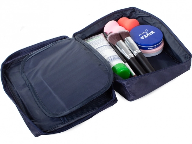 Cestovní make-up organizér tmavě modrý