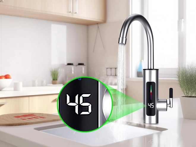 Elektrický průtokový ohřívač vody s LCD