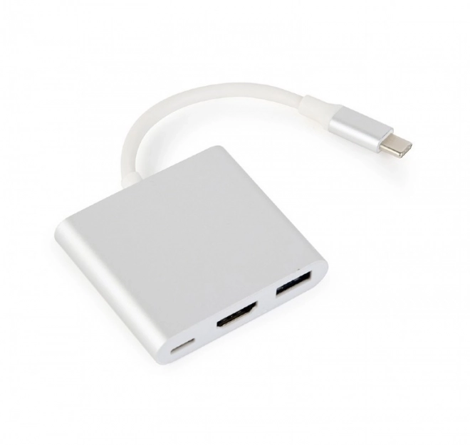 Adaptér USB typ C stříbrný s HDMI