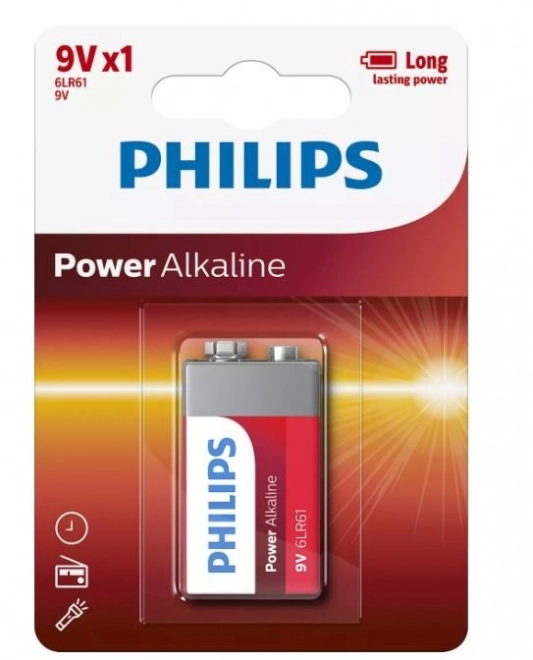 Napájecí baterie alkalická 9V 1ks blistr (LR61)