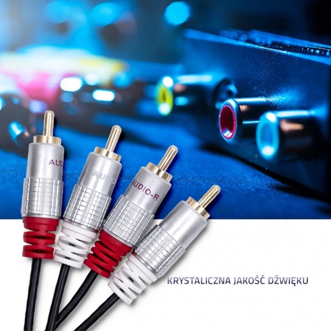 Kabel 2xRCA samec / 2xRCA samec | 3m | černý