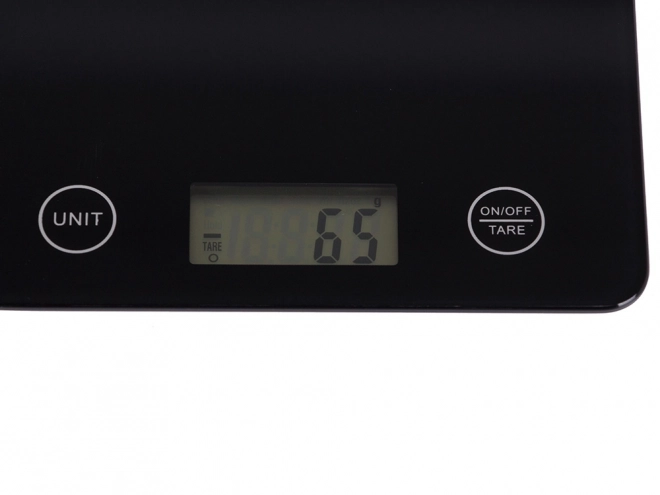 Elektronická kuchyňská váha LCD sklo černá