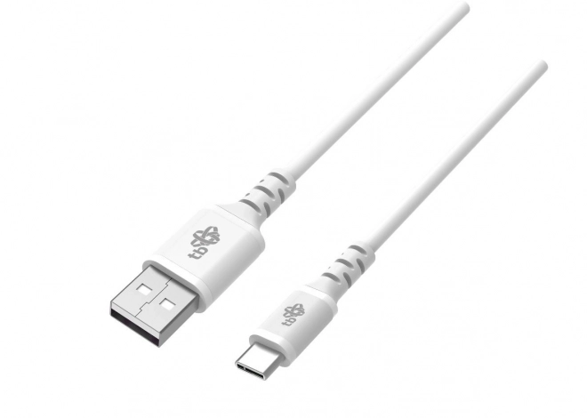 Kabel USB-USB C 1m silikonový bílý Quick Charge