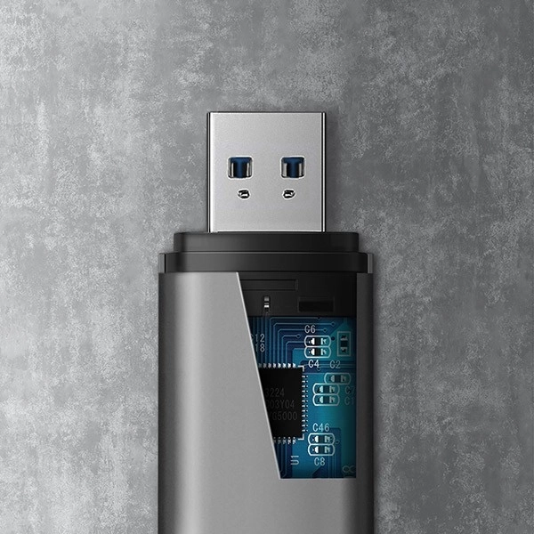 CRE-SAC Externí čtečka paměťových karet USB3.2 Gen 1 Type-C + Type-A SD/microSD