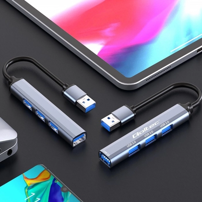 Adaptér USB 3.0 hUB 4v1 | USB 3.0 | 3x USB 2.0