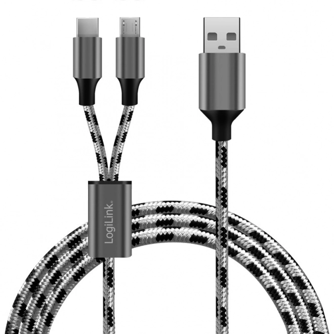 Univerzální nabíjecí a datový kabel USB 2.0 s Micro USB a USB-C