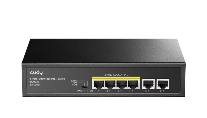 Cudy 6-Portový PoE+ Switch 10/100 Mbps