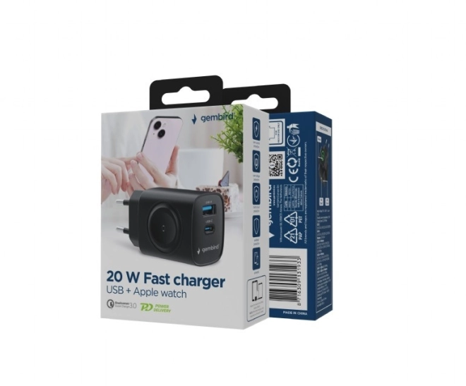 Usb nabíječka 20W rychlonabíjení PowerDelivery černá