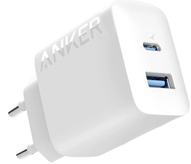 Napájecí nabíječka 312 20W 1xUSB-A 1xUSB-C bílá