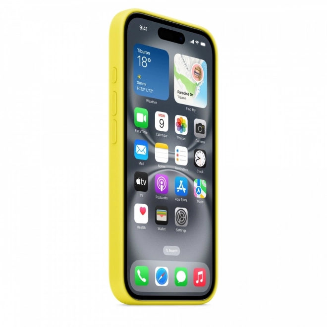 Silikonové pouzdro s MagSafe pro iPhone 16 - carambola