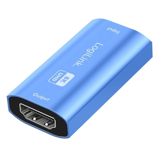 Repeater HDMI 8K/60HZ HDCP2.3, modrý hliník