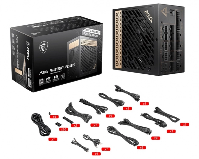 Napájecí zdroj MEG Ai1300P PCIE5 1300W 80PLUS PLATINUM F.MODULAR