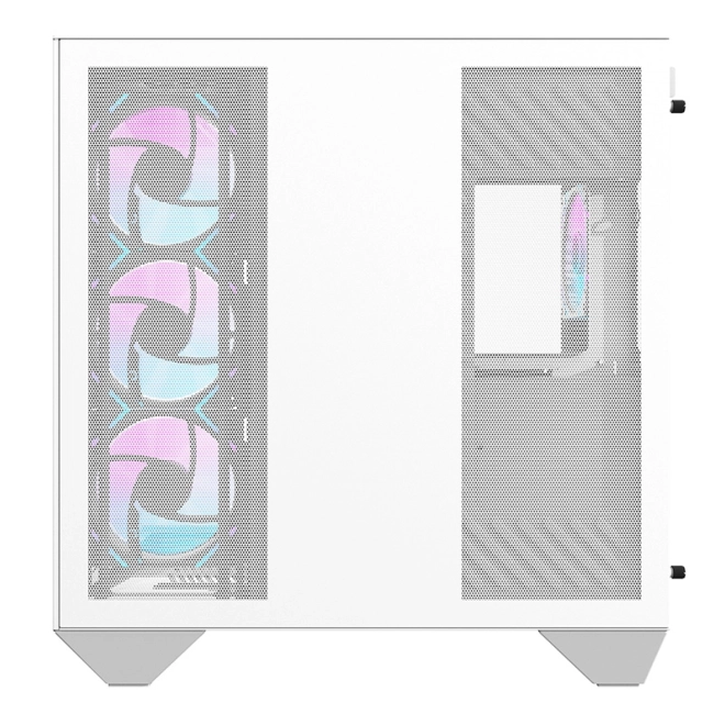 Počítačová skříň Darkflash s RGB ventilátory a držákem GPU bílá