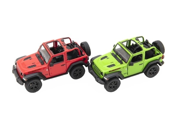 Kovový model Jeep Wrangler 2018 s otevřenou střechou