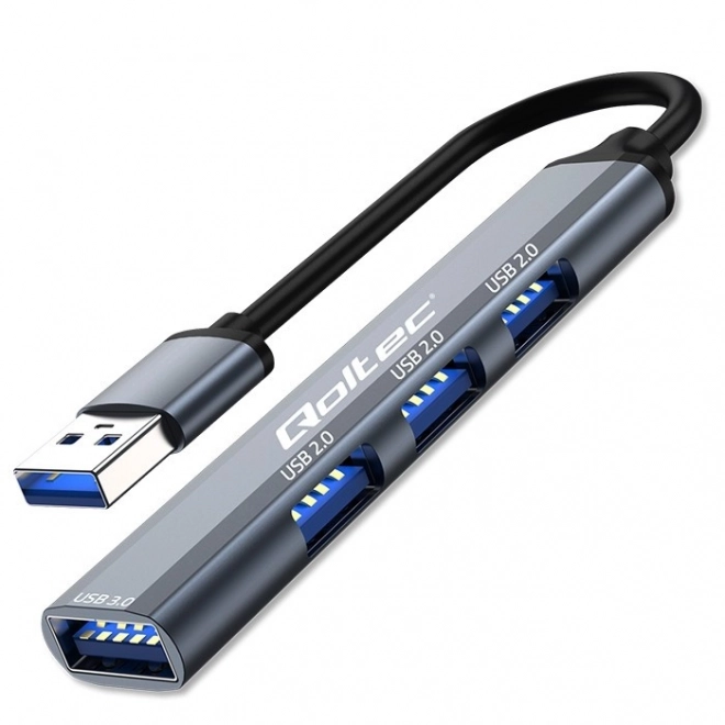 Adaptér USB 3.0 hUB 4v1 | USB 3.0 | 3x USB 2.0