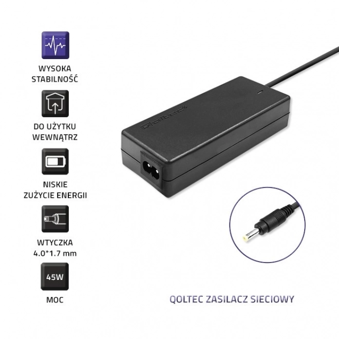 Napájecí zdroj pro Lenovo 45W | 20V | 2,25A | 4,0*1,7 | + napájecí kabel