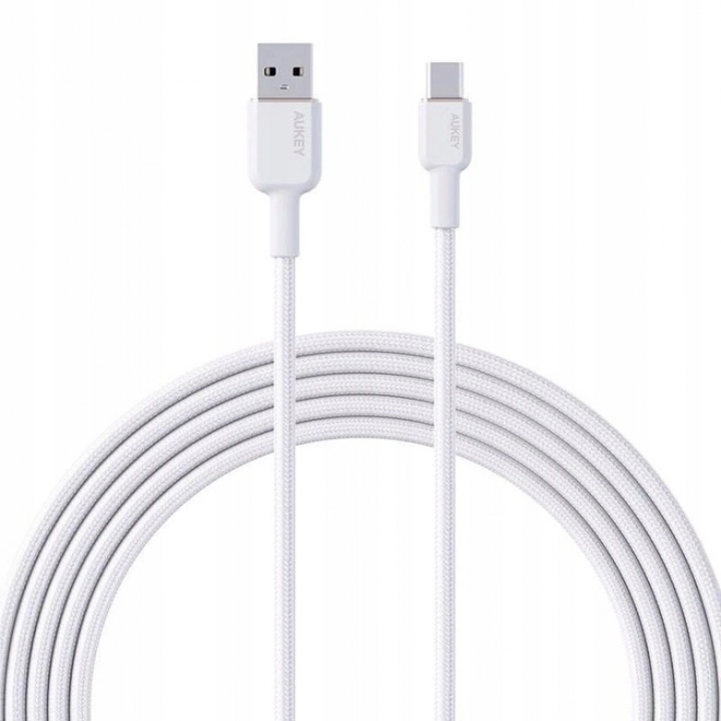 Kabel Aukey CB-NAC1 USB-A na USB-C 1 m (bílý)