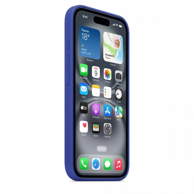 Silikonové pouzdro s MagSafe pro iPhone 16 - ultramarínové