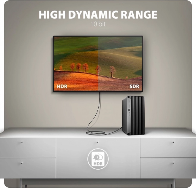Aktivní adaptér DisplayPort na HDMI 4K/60Hz 1,8m