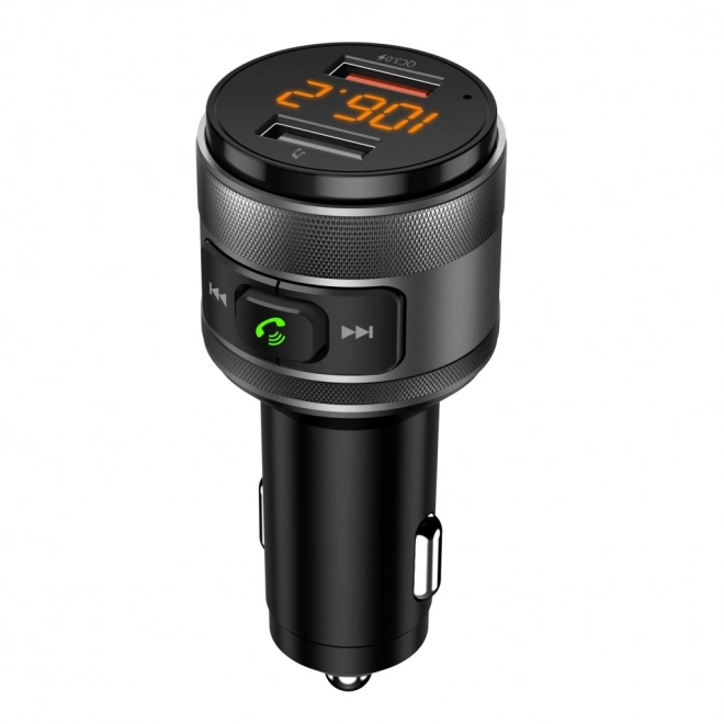 FM MP3 transmitter do auta s funkcí BT, USB LCD FM-57 QC3.0