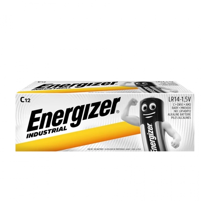 Průmyslové alkalické baterie C LR14, sada 12 ks